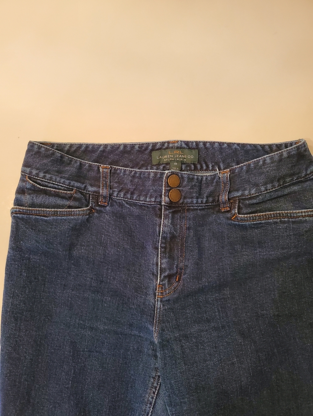 Lauren - Ralph Lauren - Lorraine -  Dark Wash - Straight Leg Jeans - Size 10 - Picture 16 of 16